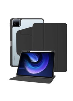 Buy Case for Mi Pad 6 /Pad 6 Pro 11 Inch 2023 Tri fold Slim 360 Rotating Transparent Tablet Case with Stand Function Pen Slot Auto Wake/Sleep For Mi Pad 6 /Pad 6 Pro in Saudi Arabia