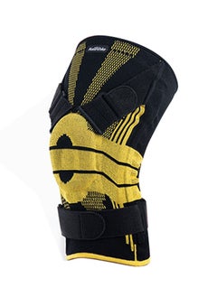 Buy HJ K01 Wing Professional External Stabilized Patella Knee Brace Yellow/L in UAE