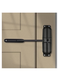 Buy Safety Spring Door Closers, Adjustable Closing Door Hinge, Automatic Quiet Gate Closer Easy to Install, Automatic Stopper Fire Rated, to Convert Hinged Doors to Self Closing Doors (Black) in UAE