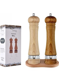 Buy 2-Piece Refillable Manual  Salt and Pepper Grinder Set in Saudi Arabia