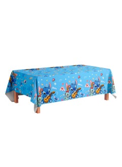 اشتري 3 PCS Stitch Birthday Party Tablecloth 42.5 x 71 inch, Stitch Plastic Party Tablecloth Disposable Table Cover for Birthday Party Decorations في الامارات