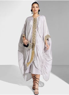 اشتري Embellished Ruched Dress في السعودية