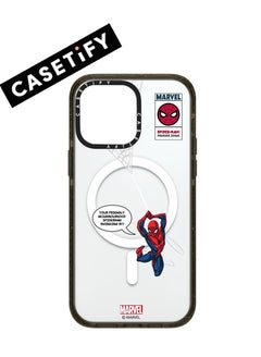 Buy Apple iPhone 13/14 Case,Jumping Spider-Man Magnetic Adsorption Phone Case - Semi transparent in UAE