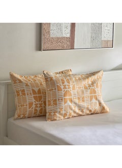 اشتري Matrix 2-Pieces Coral Printed Microfiber Pillow Cover Set 75 x 50 cm في الامارات