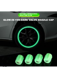 Buy 4 Piece Car Tire Valve Cap Self Luminous in UAE