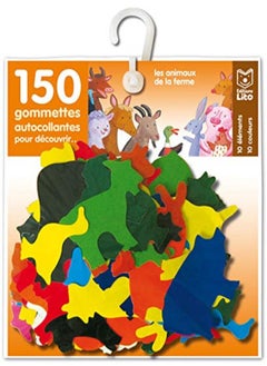 Buy 150 gommettes les animaux de la ferme (avec support) in UAE