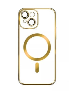 Buy iPhone 14 Plus Case Protective Magsafe Cover For iPhone 14 Plus 6.7 Inch Golden in UAE