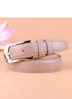 Buy All Kinds Of Women's Pu Leather Pin Buckle Decorative Leisure Belt 105cm Pink in UAE