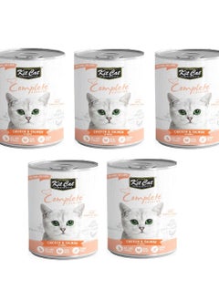 Buy 5Pc Complete Cuisine Chicken And Salmon In Broth Cat Wet Food 150g in UAE