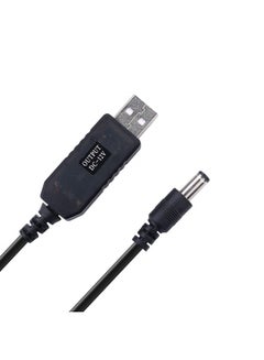 اشتري DC 5V to DC 12V USB Voltage Step Up Converter Cable Power Supply USB Cable with DC Jack 5.5 x 2.5mm or 5.5 x 2.1mm, USB 5V to DC 12V Cable 3ft في الامارات