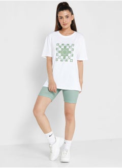 Buy Colourblock Graphic Tee & Shorts Set in UAE