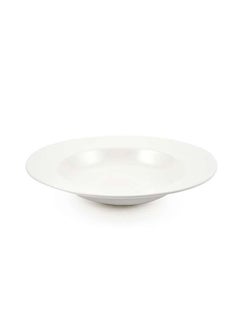 Buy Ivory Porcelain Pasta & Soup Plate 23 cm in UAE