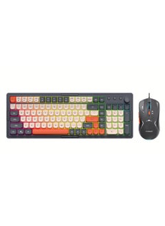 Buy Wired Gaming keyboard and mouse suit Esports Light-Emitting Office Desktop Laptop Wired Film Wired Keyboard (FV-Q908 multicolor) in Egypt