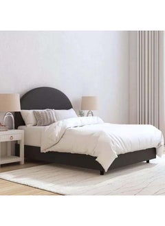 Buy Charcoal Velvet Supreme: Swedish Wood Super King Bed (200x200x140) by Alhome in Saudi Arabia