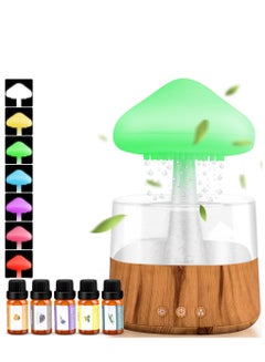 Buy Rain Cloud Humidifier Water Drip Mushroom Rain Cloud Diffuser  Raining Cloud Night Light with Rain 7 Changing Colors Desk Bedside Cloud Lights for Sleeping Relaxing Mood (Essential oil not included) in Saudi Arabia