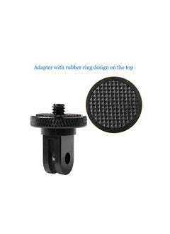 اشتري Tripod Mount for Gopro Adapter, 2Pcs 1/4-20 Screw Conversion Adapter for GoPro Hero10, Insta360 ONE X3, X2, Go 2, Xiaomi Yi and Other Action Cameras في السعودية