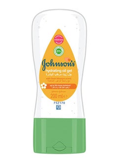 Buy Johnson's Hydrating Baby Oil Gel With Fresh Blossom Scent Clear 200ml in UAE