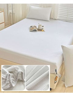 Buy HOCC Premium Waterproof King Plus Size 200x220x30cm Mattress Protector with Patterns in UAE