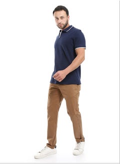 Buy Straight Fit Gabardine Pants With Side Pockets in Egypt