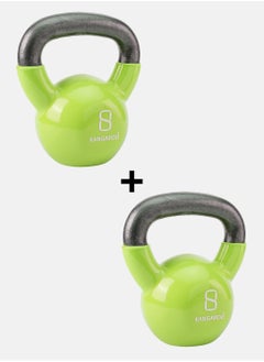 Buy Kettlebell Kangaroo 8+8 kg Cast Iron Vinyl Coated Bundle in Saudi Arabia