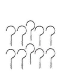 Buy Screw Hook Set Of 10pcs With Fisher 6mmectly. in UAE