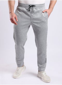 اشتري Heather Grey Side Leg Patch Elastic Waist Sweatpants في مصر