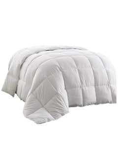 Buy Premium Down Alternative -Duvet Insert Double Size Cotton White 240x260cm in UAE