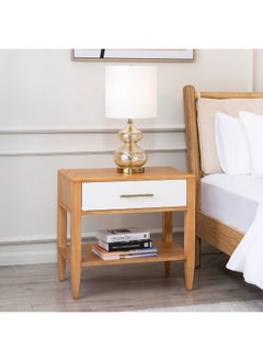 Buy Ravine Oak Night Stand With 1 Drawer - Natural in UAE