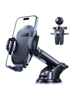 اشتري Car Phone Holder Phone Holder Car For Air Vent Anti Shake Mobile Holder Car With Ultra Stable Hook Design Car Phone Mount Compatible With Phones iPhone 15 14 13 12 Series Samsung S24 S23 etc Black في السعودية