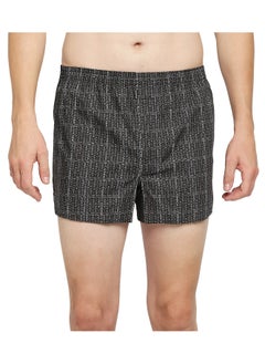 اشتري Men's Printed Boxer - Black في الامارات