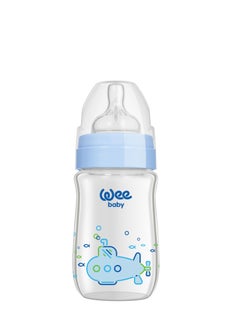 اشتري Heat Resistant Baby Feeding Bottle 180 ml - Borosilicate Glass Lightweight Bottle - Anti Colic Special Air System - BPA Free - High Quality Safe for Baby 0-6 Months في الامارات