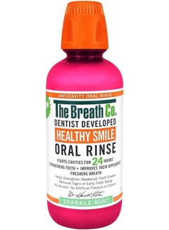 Buy The Breath Co Alcohol Free Mouthwash Oral Rinse for 12 Hrs for Fresh breath, Sparkle Mint, 500ml in Saudi Arabia
