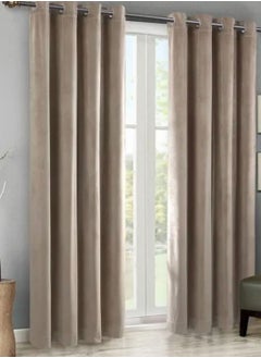 Buy 2-Piece Semi Blackout Curtains 130X240cm in Saudi Arabia