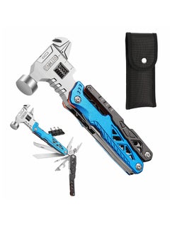 Buy Upgraded Hammer Multitool, 18-in-1 Multitool Hatchet Axe Knife Hammer Pliers Saw Screwdrivers Bottle Can Opener Nylon Sheath Perfect for Camping Hiking Survival Gifts for Men in Saudi Arabia