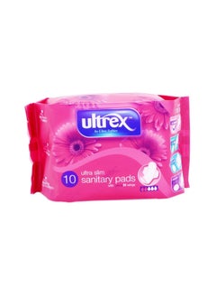 اشتري Ultra Slim Sanitary Pads with Wings, Pack of 10 في الامارات