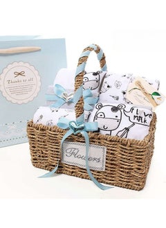 Buy 11 Piece Set - Quality Newborn Gift Box Set Made Of Pure Cotton Newborn Baby Gift Box in UAE