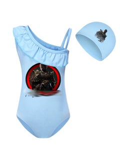 Buy Black Myth Goku Girls' One Piece Swimsuit And Cap Set in UAE