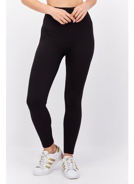 Buy Women Sportswear Fit Pull On Training Leggings, Black in UAE