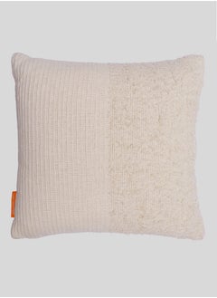 اشتري Ivory Throw Cushion Cover Soft Cushion Extra Comfort Farmhouse Throw Pillows Case For Bed, Couch, Or Chair 45X45 Cm في الامارات