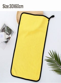 Buy Drying Towel Microfiber Cleaning Cloth, Premium Professional Soft Microfiber Towel Super Absorbent Detailing Towel for Car/Windows/Screen/Kitchen/Bath 30x60cm in UAE