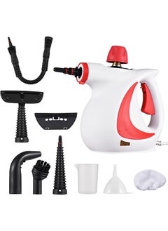 Buy Handheld Steam Cleaner, Pressurized Multi-Purpose Steam Cleaner Fast Heating Time with Safety Lock and 9 Accessory, Chemical Free All Natural Steam Cleaner for Home, Upholstery, Car, Floor and Tile in Saudi Arabia