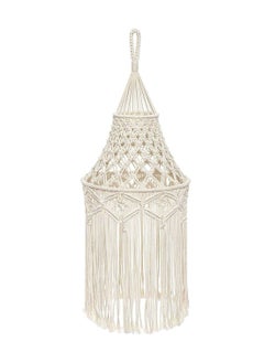 اشتري Macrame Lamp Shade Boho Hanging Pendant Light Cover Modern Office Bedroom Living Room Nursery Dorm Room Bohemian Home Decor في الامارات