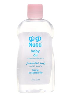 Buy Nunu baby oil with lavander - 200 ml in Egypt