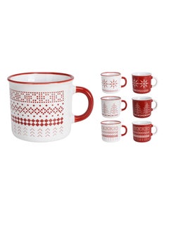 Buy Homesmiths Mug Porcelain 170Ml 6 Designs,Assorted 1 Piece in UAE