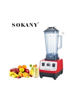 اشتري Sokany Blender, Food Processor, Ice Maker and Blender, 2 Liters, Multi-Colour, 4500 Watts في مصر