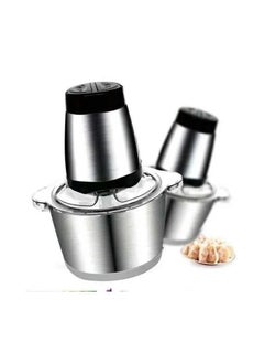 Buy 3LStainless steel Electric Home  Use Garlic Onion Vegetable Food Grinder Electrical MIni Meat Chopper in Saudi Arabia