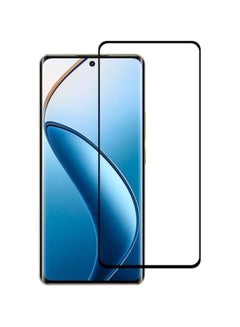 اشتري Realme 12 Pro Plus Screen Protector Anti Fingerprint 9H Hardness 9D Curved Edge Tempered Glass Screen Protector for Realme 12 Pro Plus Black في الامارات