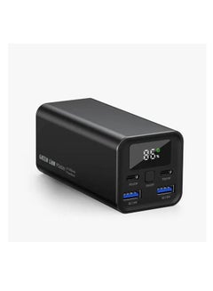 Buy 20000mAh Turbo Heavy Duty Power Bank 65W PD 3A QC3.0 Fast Charge with Digital Display Premium Quality Compact & Light Weight Supports All Devices - Black in UAE