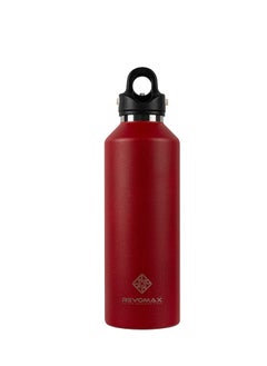 Buy RevoMax Vacuum Insulated Water Bottle with Twist-Free Lid, No-Screw Insulated Tumblers, Portable Thermo Flask for Cold or Hot Beverages (Fire Red) 32oz/ 950ml in UAE