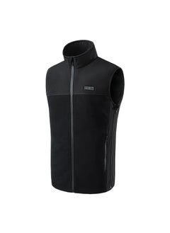 اشتري Cross-border adjustable size intelligent heating vest constant temperature electric fleece vest lovers with manufacturers wholesale Black three control 16 area fever في السعودية